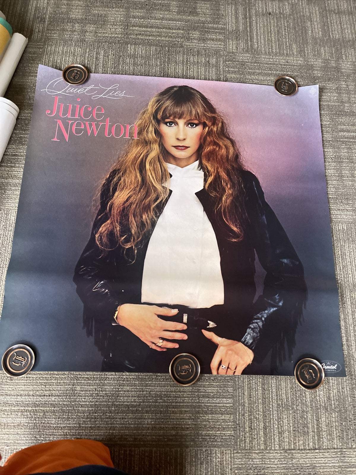 1982 Juice Newton Quiet Lies Record Store Promo poster 36” #357