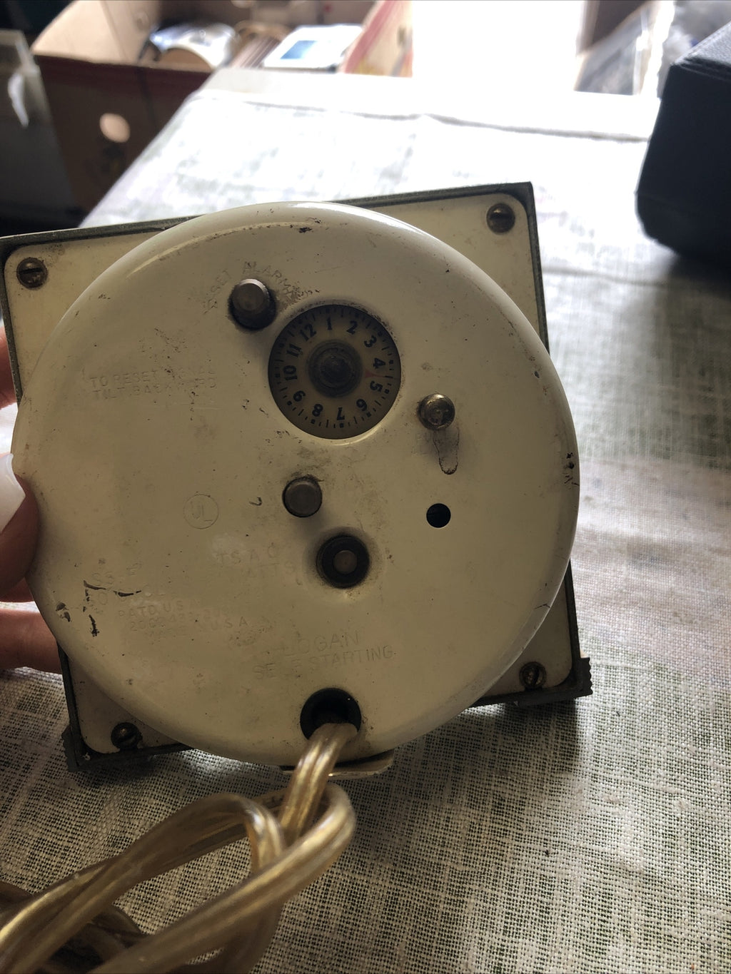 Vintage Westclox Logan Metal Electric Alarm Clock 1948 WORKS5