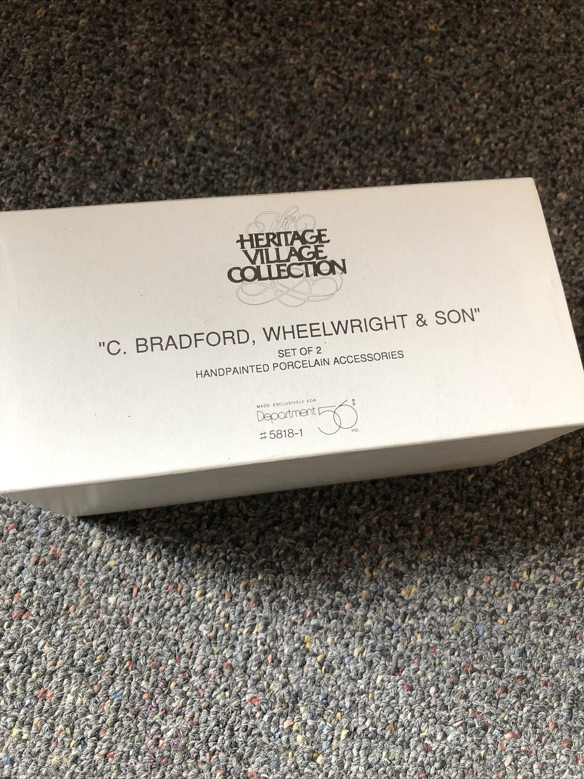 Department 56 Dickens Village Accessories C. Bradford Wheelwright & Son 581811