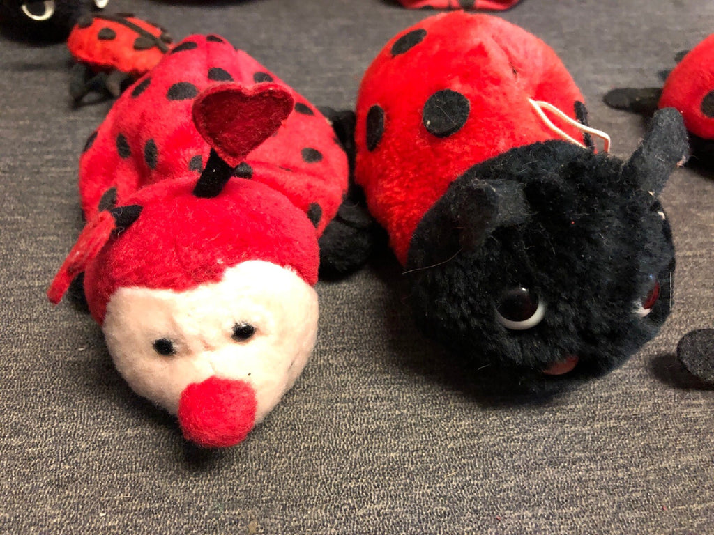 Collectible Ty Ladybug Plush Beanie Mom (9 Spots) Baby (12 Spots) + More VTG2
