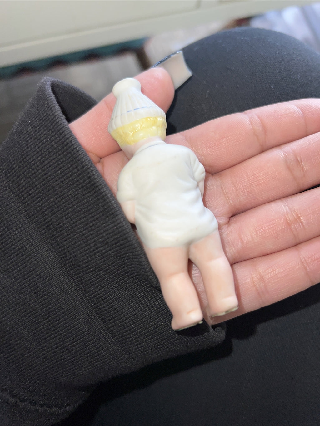 3” Antique German Bisque Naughty Character Boy “ Pee Pee “ Figure Unique4