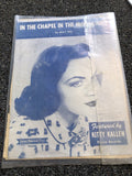 VINTAGE SHEET MUSIC " IN THE CHAPEL IN THE MOONLIGHT " DATED 19360
