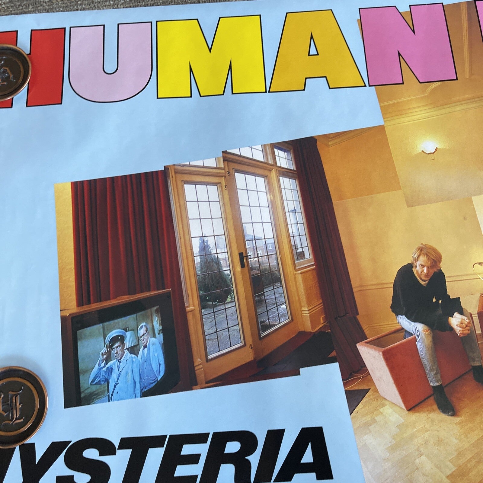 #63 The Human League Hysteria! 1984 A&M Records Original Record Promo Poster7