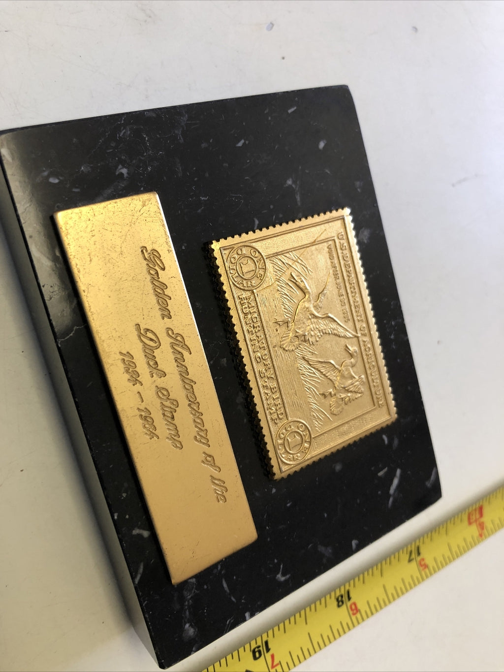 Rare 1984 Duck Stamp Waterfowl 50th Anniversary Commemorative paperweight3
