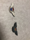 Vintage Lot Of 2 United Air Lines Jr. Stewardess & Future Pilot Wing Pin0