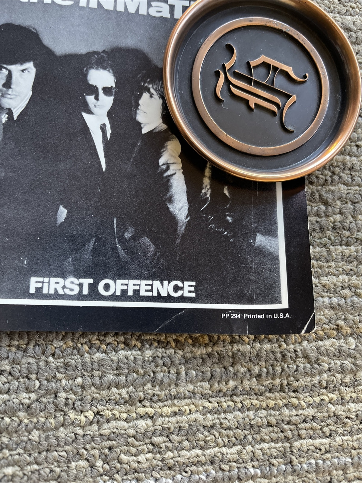 #151 1979 The Inmates First Offense Record Store Promo Poster 17” X 22” Punk3