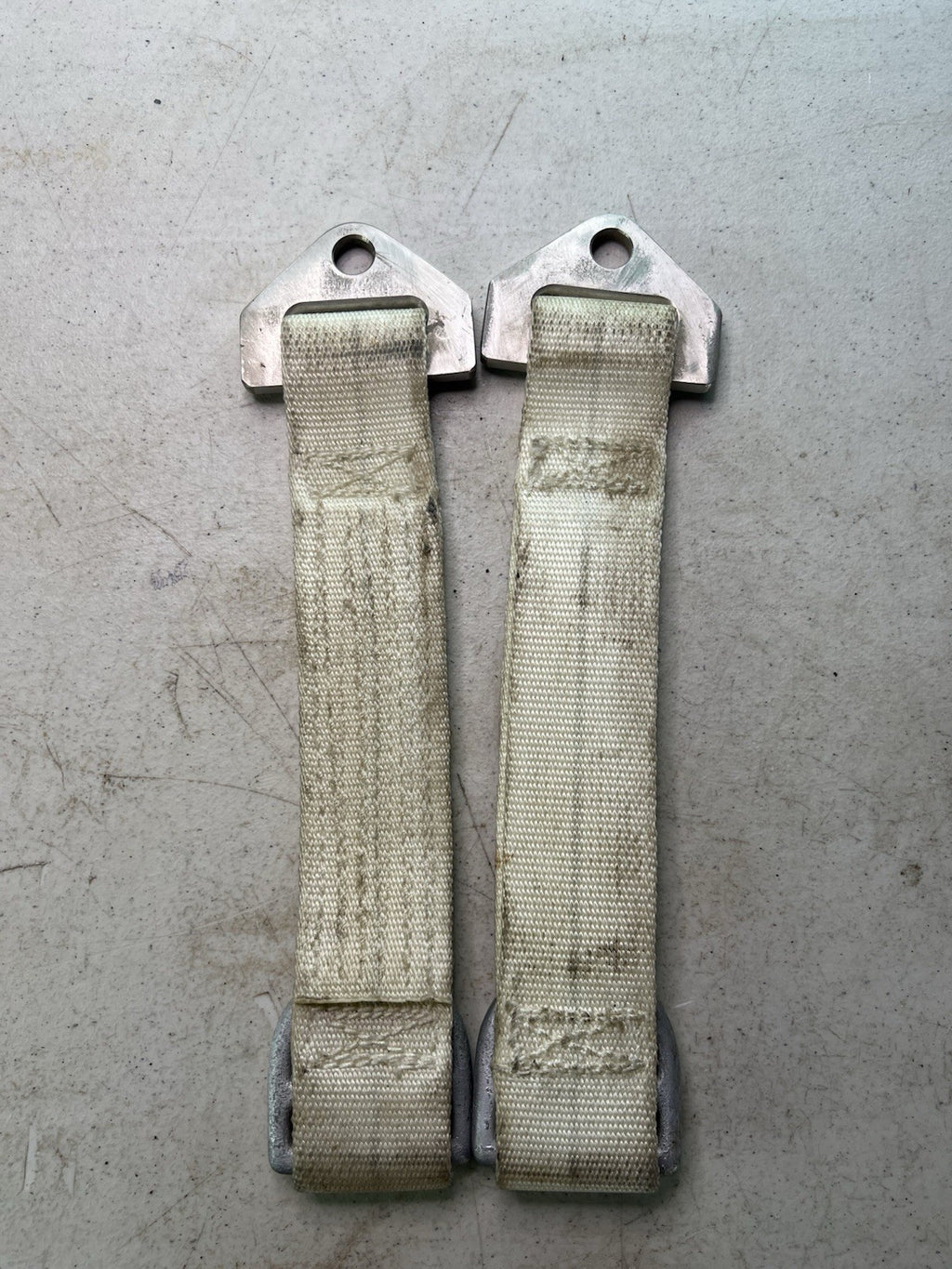 Vintage Racing Seat Belt Anchor Straps – D-Ring Ends – Eyelet Mounts - RatRod1