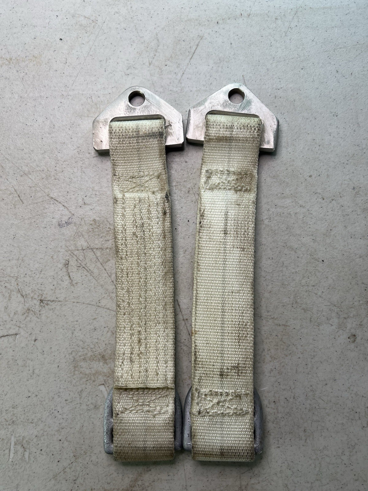 Vintage Racing Seat Belt Anchor Straps – D-Ring Ends – Eyelet Mounts - RatRod1