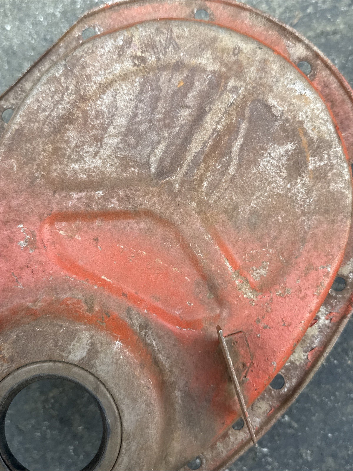 Orig GM 1966-67 Camaro Z28 302 Timing Chain Cover Dated 12-665