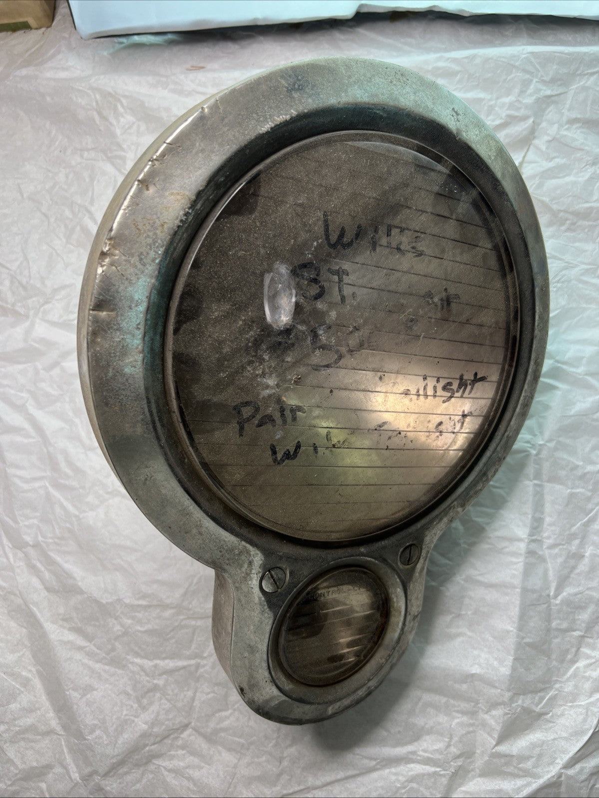 Vintage Willys ST 5¾" Headlamp – Dual Lens Housing0