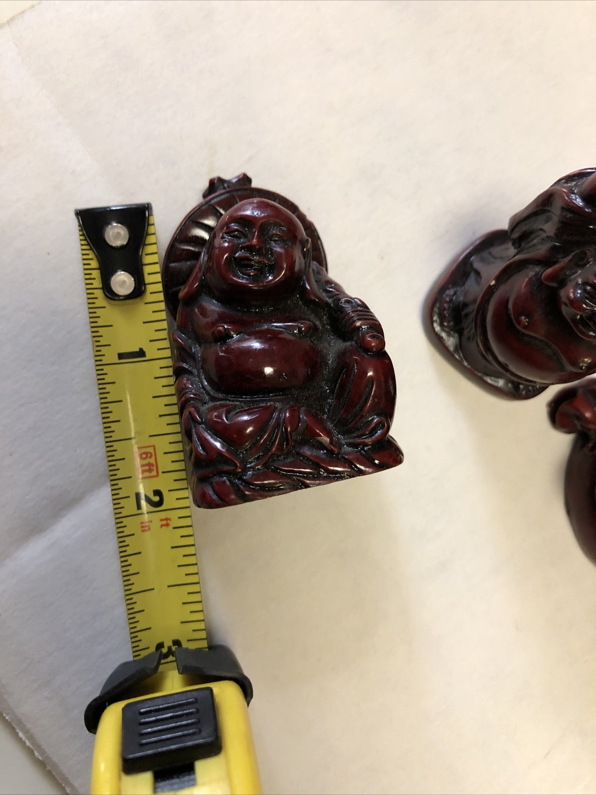 Vintage Red Resin Buddhas- Small Statues- Lot Of 45