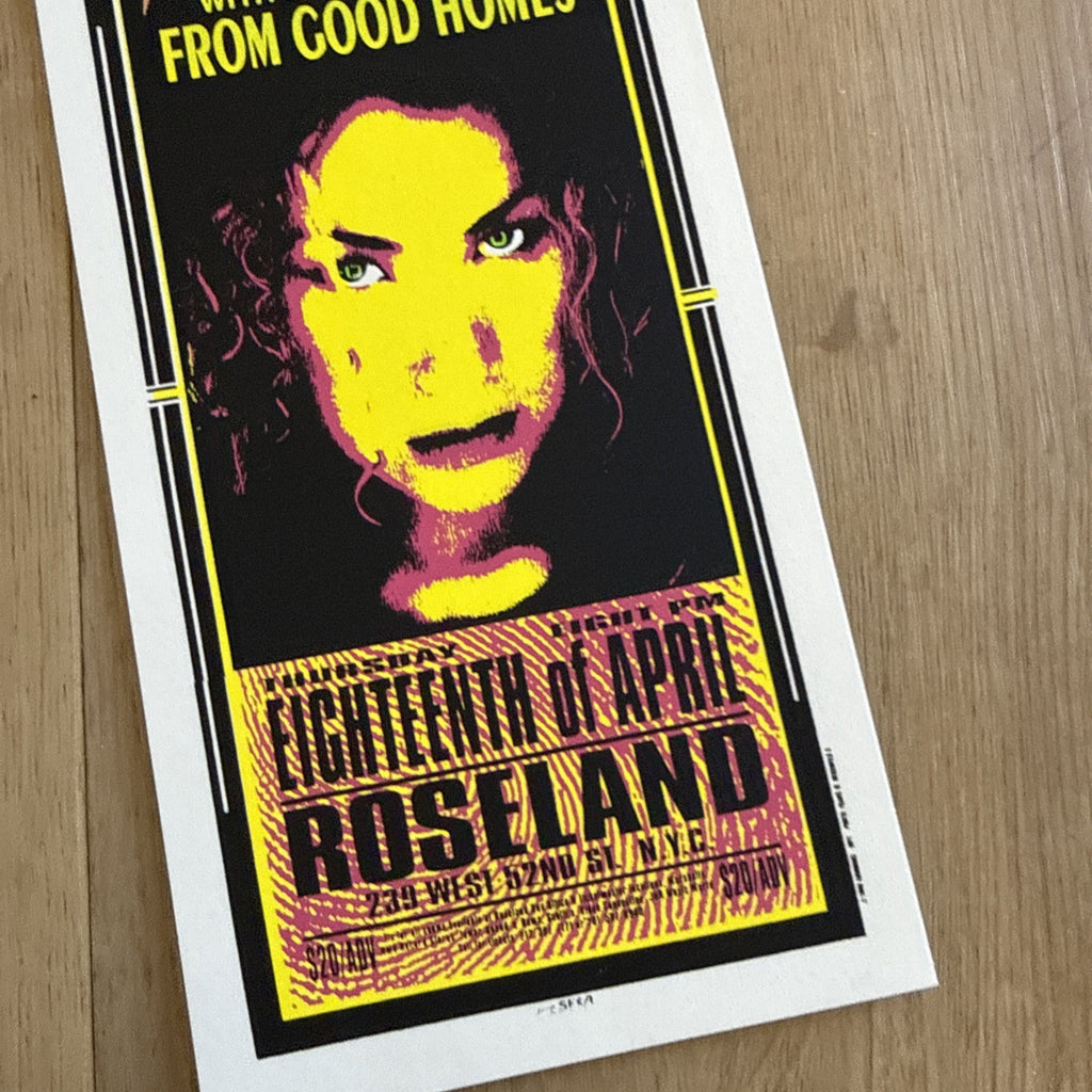 JOAN OSBORNE W/ FROM GOOD HOMES MARK ARMINSKI HANDBILL FLYER ROSELAND NYC LOT3