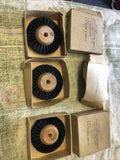 Lot Of 3 - Brush Fiber Rotary Wheel Converging Type 2 1/2 Inch NOS0