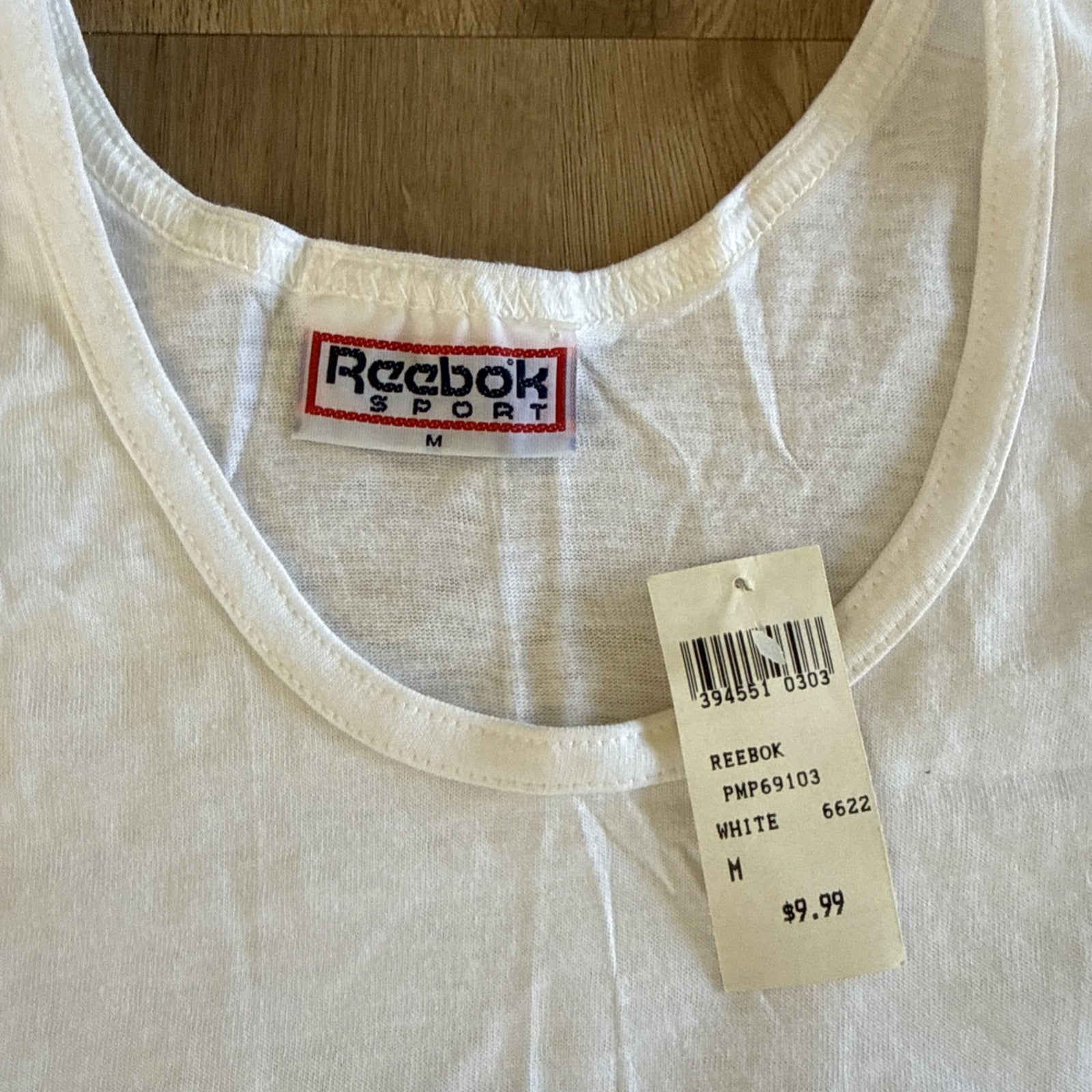 VTG 90s Reebok Sport The Pump Tank Top Single Stitch White Men’s XL2