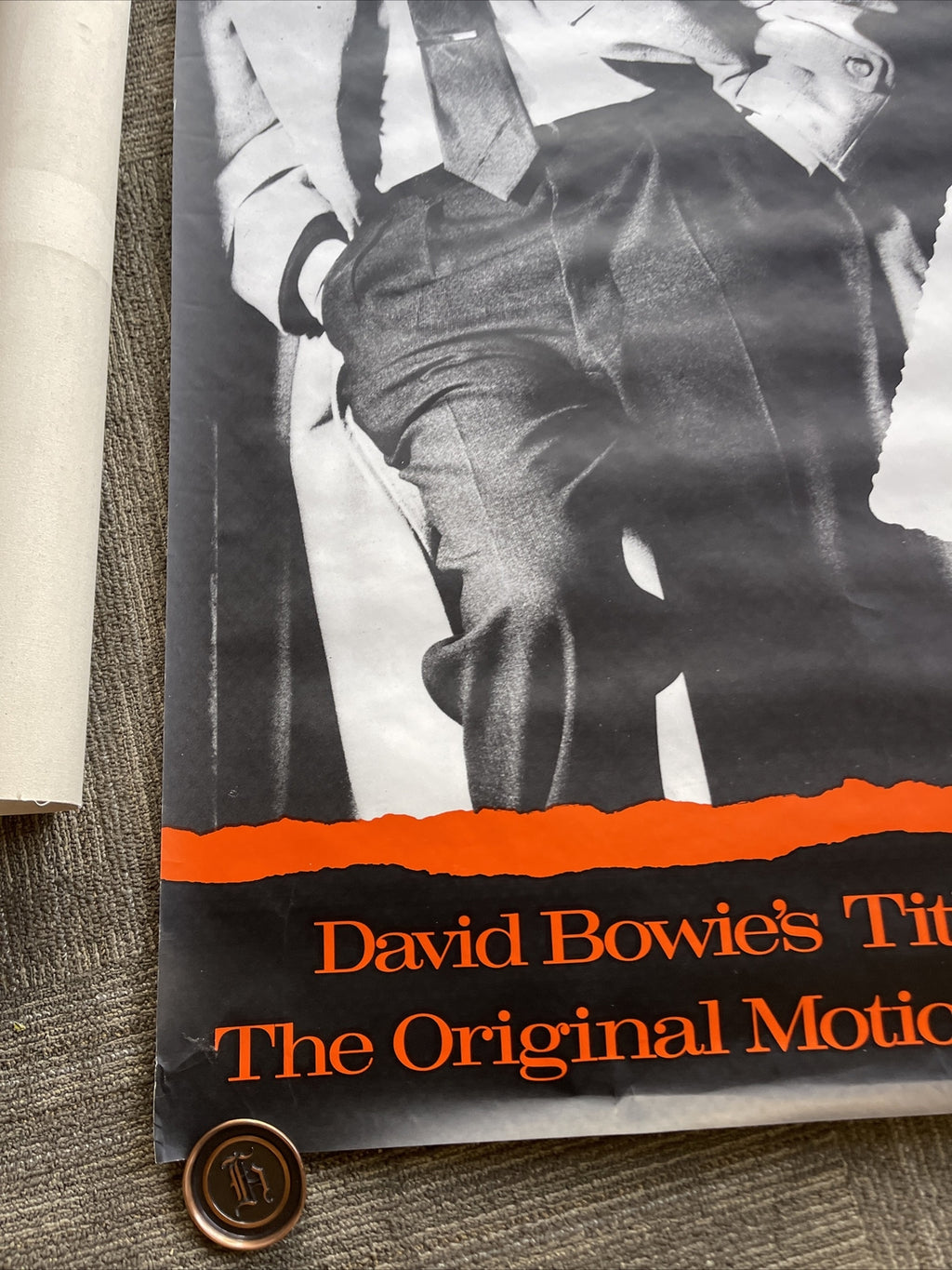 #166 1986 DAVID BOWIE Absolute Beginners Record  Subway Promo Poster 40” X 60”2