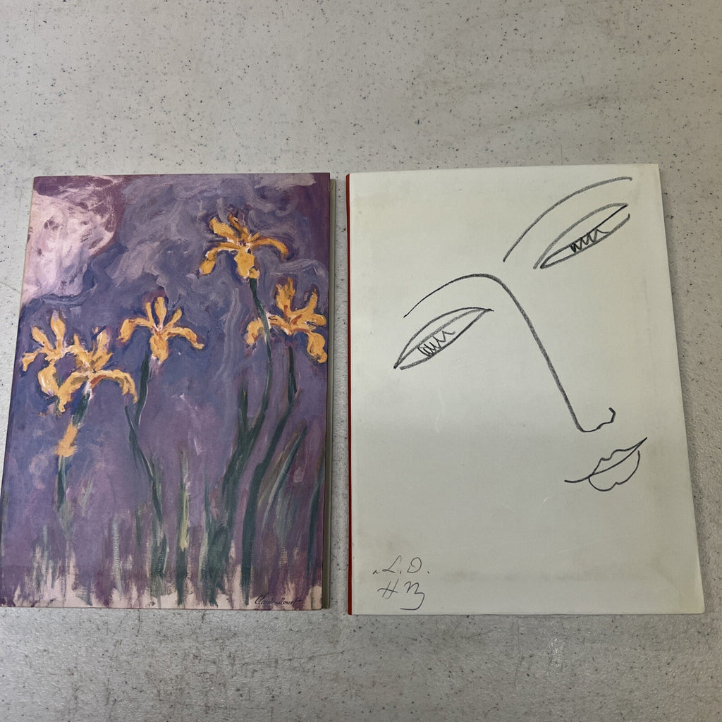 Pair of Monet and Matisse Art Blank Books 8” X 6”0