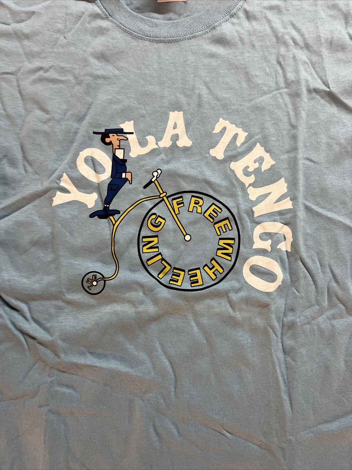 Original Vintage Yo la tengo Blue Size M Concert T-Shirt1