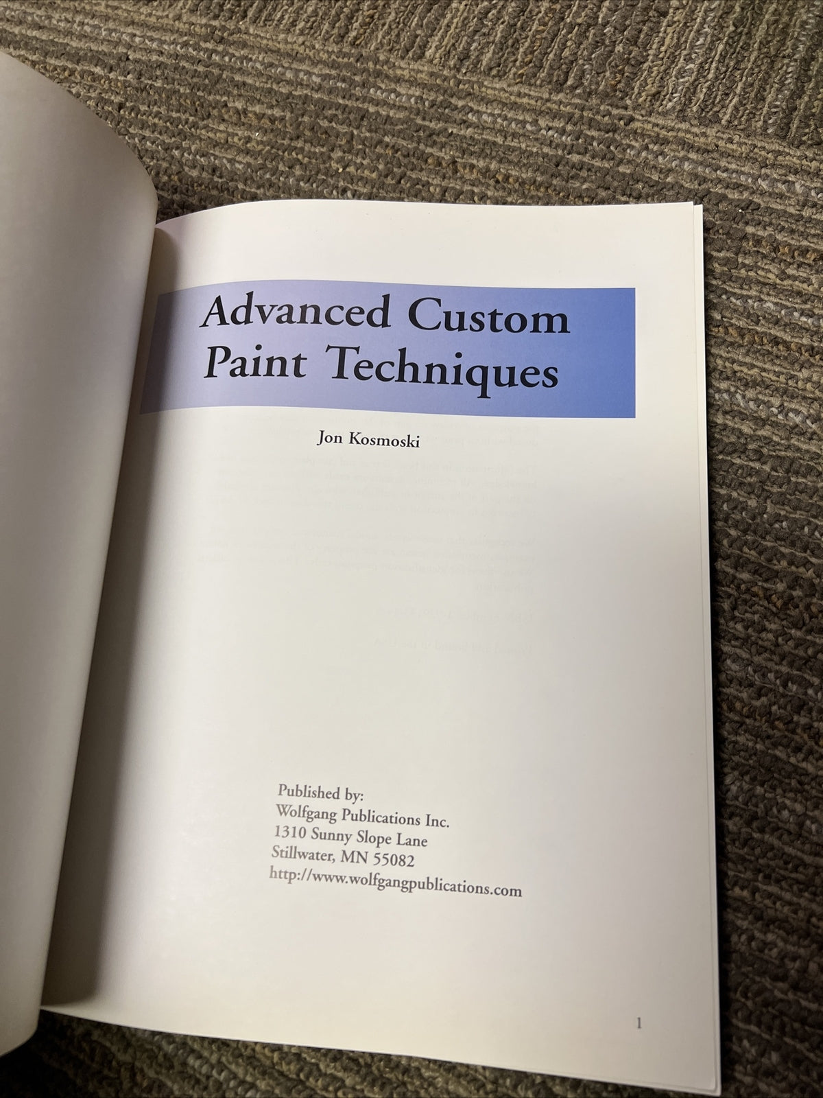 Advanced Custom Painting Techniques, Jon Kosmoski, Book Vintage Painting1