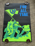 1970s Original Peace Love Freedom Sex Hippie Headshop Blacklight Poster 22x33”0