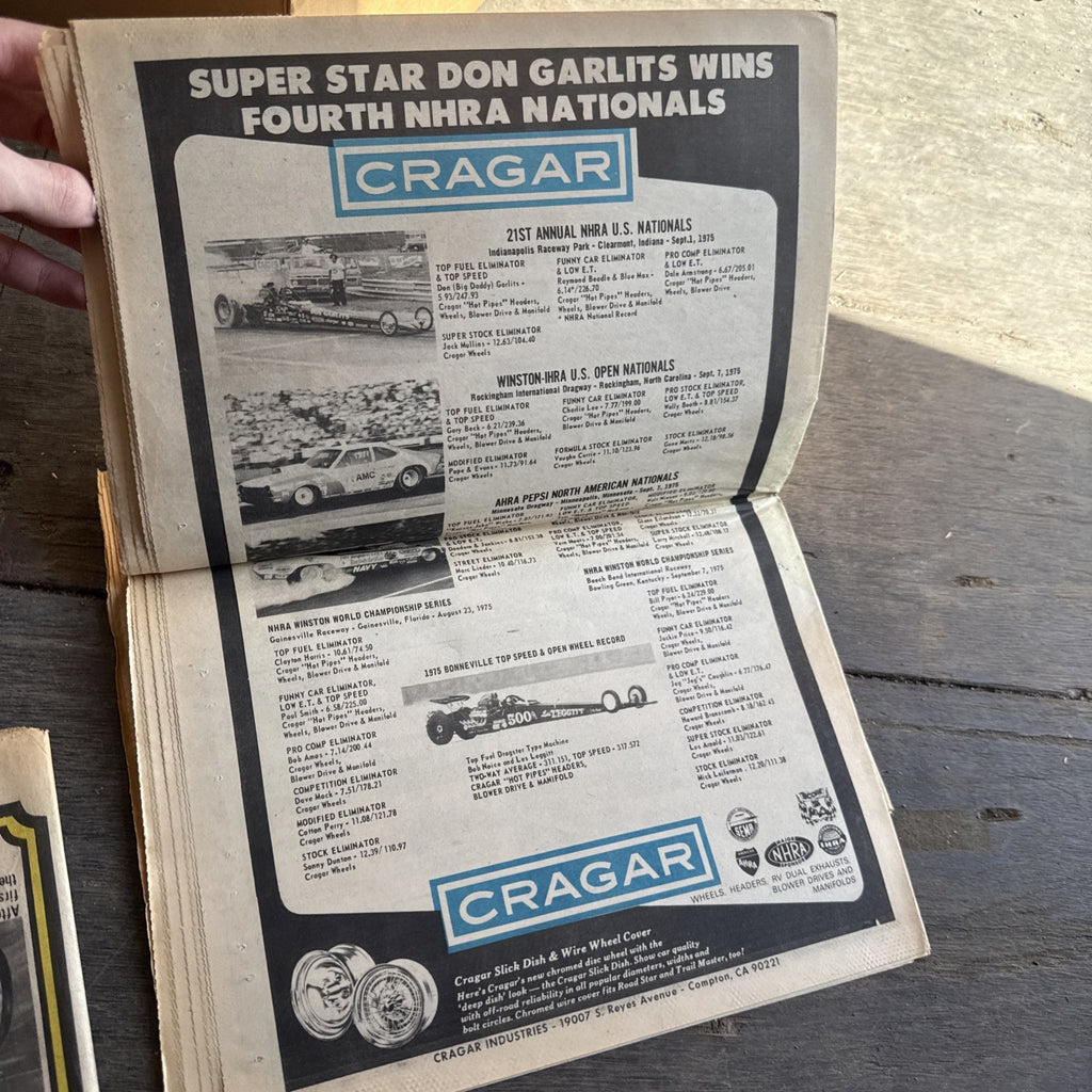 Vintage Drag News Magazine 1975 Volume 20-21 Drag Racing NHRA Don Garlits Lot6