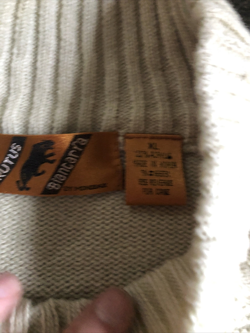 Vintage 90's NOS Trutus Biancarra Mens Sweater With Matching Beanie NWT Size XL4