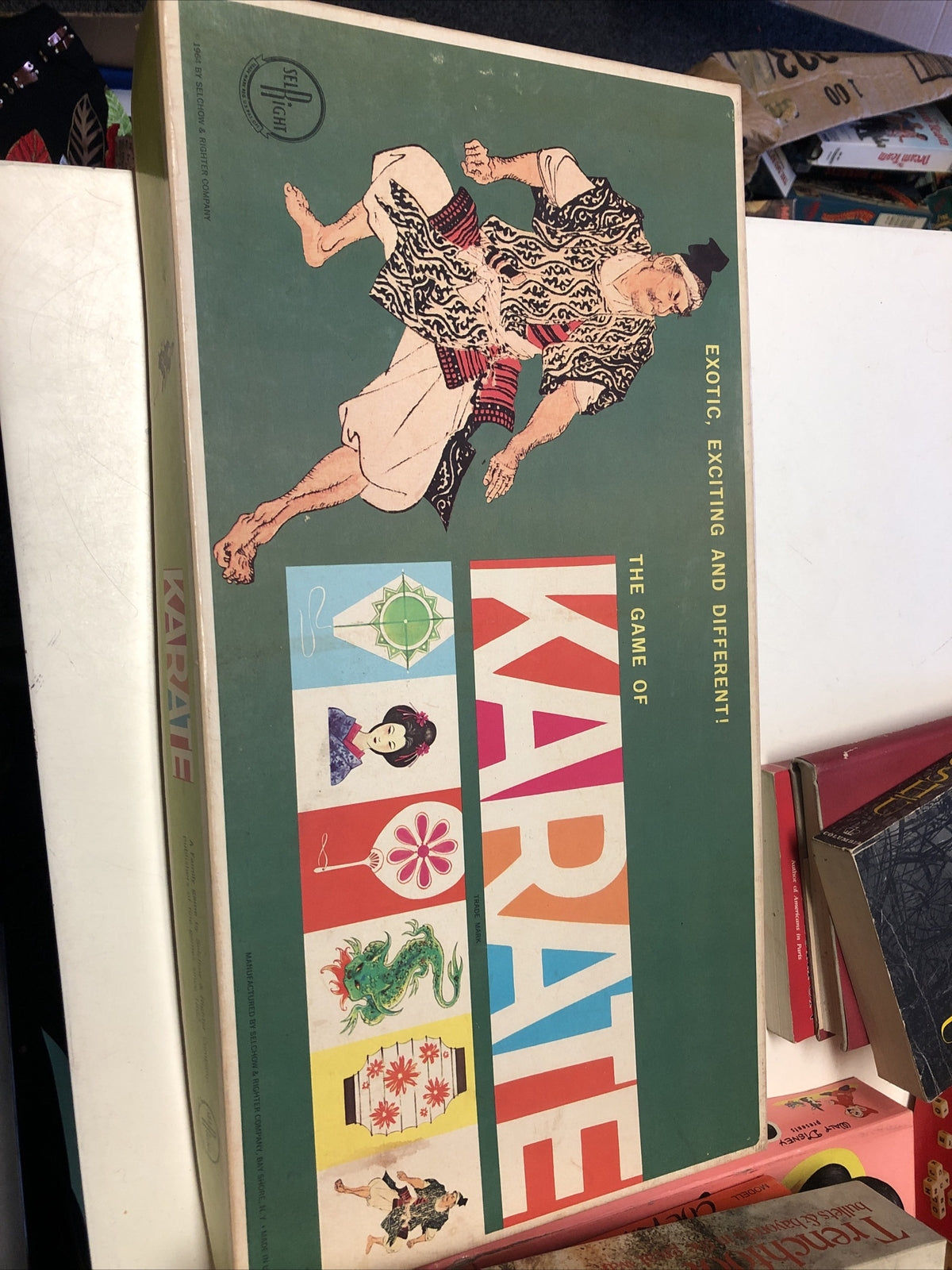 VINTAGE 1964 THE GAME OF KARATE COMPLETE SELCHOW & RICHTER0
