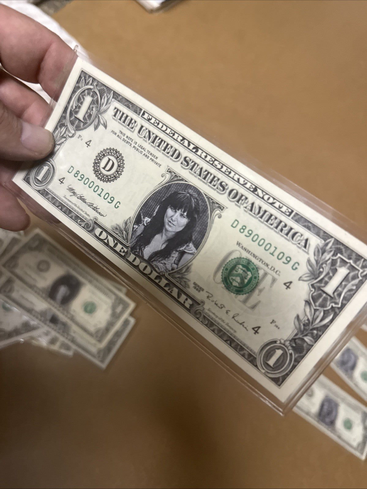 SUPER RARE XENA (LUCY LAWLESS) REAL ONE DOLLAR BILL FROM 1995 Lot Of 118
