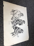 1914 Charles Dana Gibson Two Strikes Baseball Collier Lithograph Art Print0