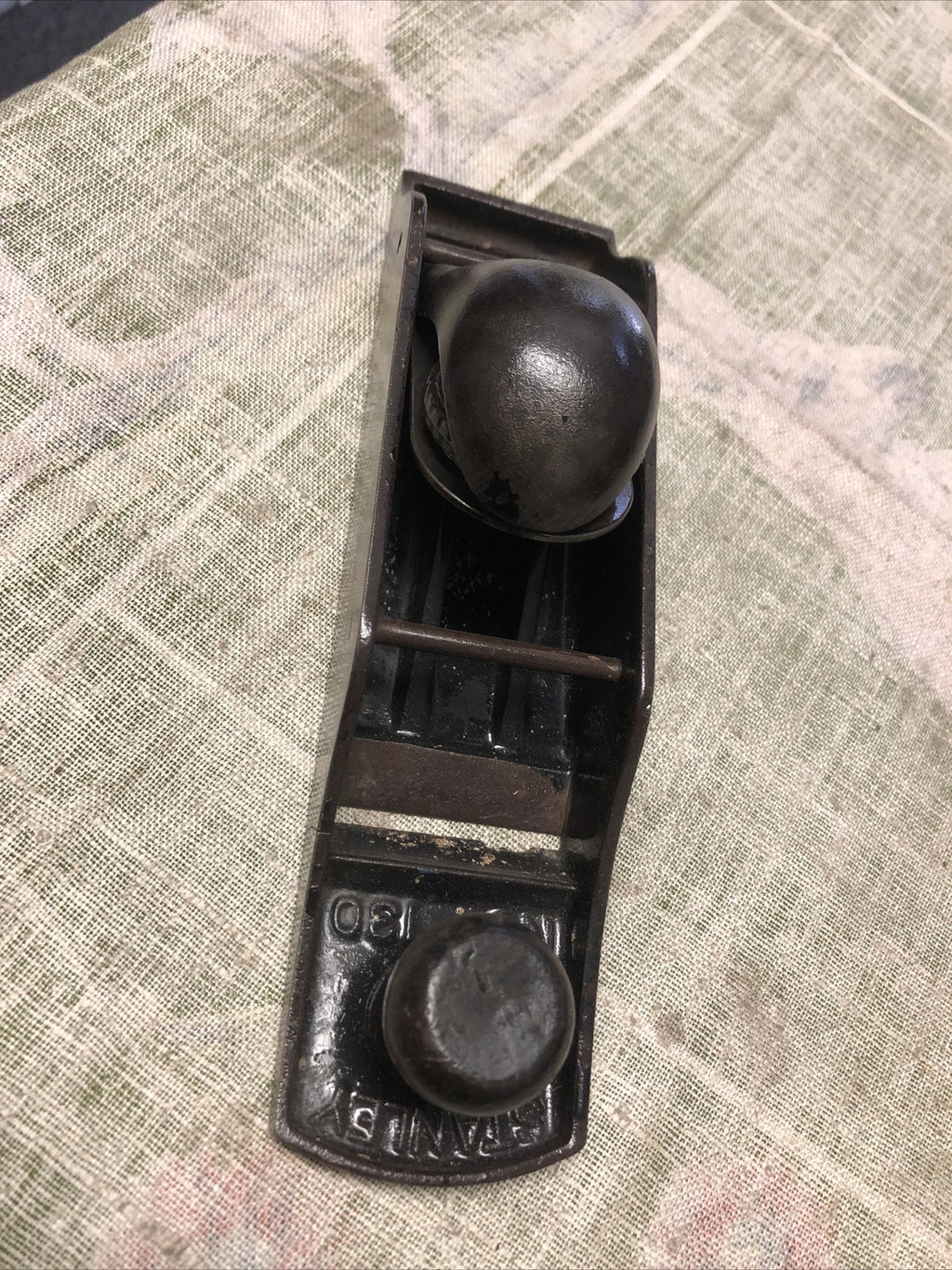 Vintage Stanley 130 Skewed Rabbet Block Plane Chopped Mouth W/Severe Crack1