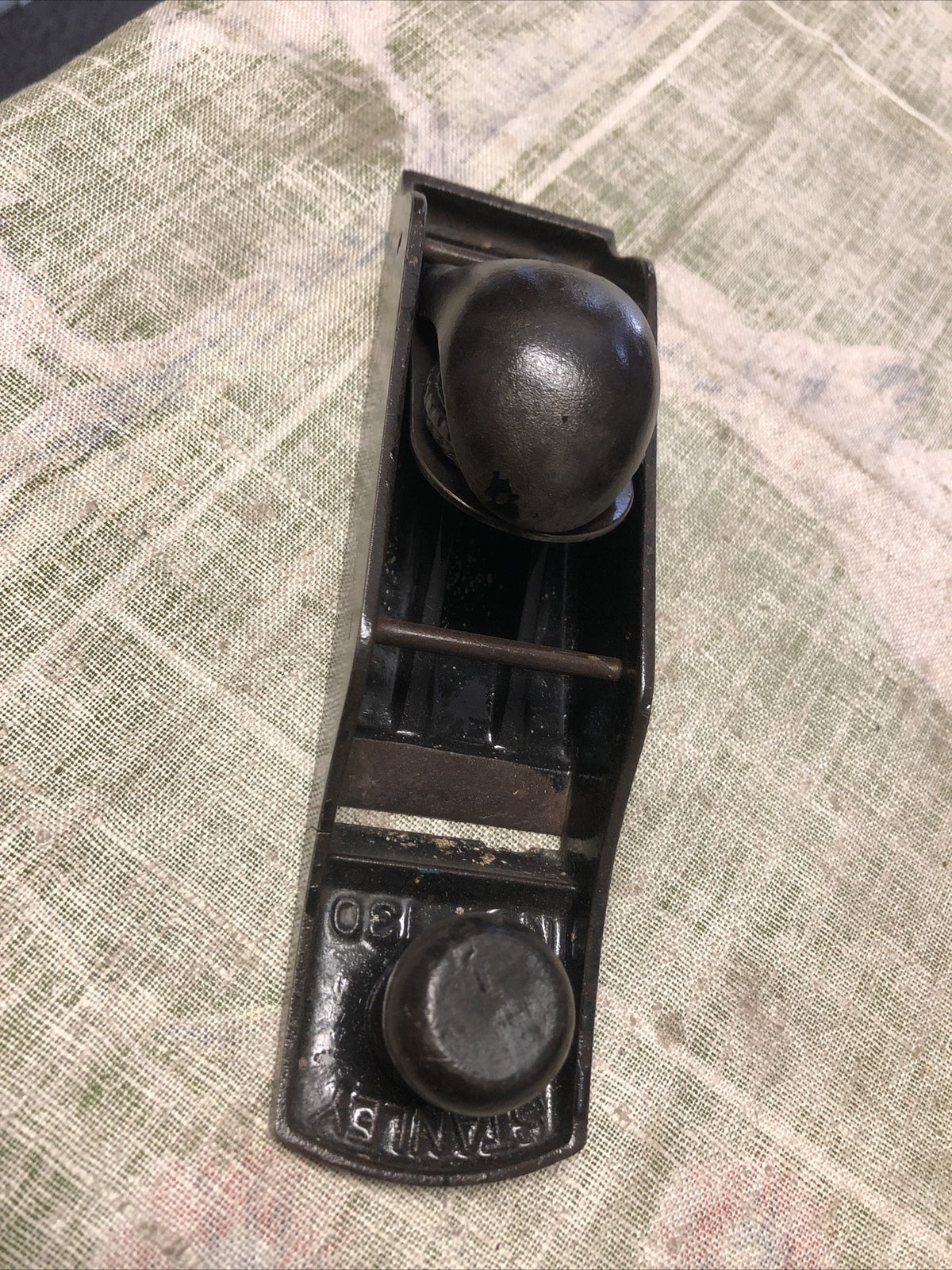 Vintage Stanley 130 Skewed Rabbet Block Plane Chopped Mouth W/Severe Crack1