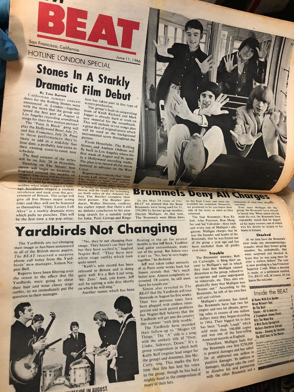 KYA Beat Music Newspaper June 11, 1966 Vol. 1 #46 Vintage2