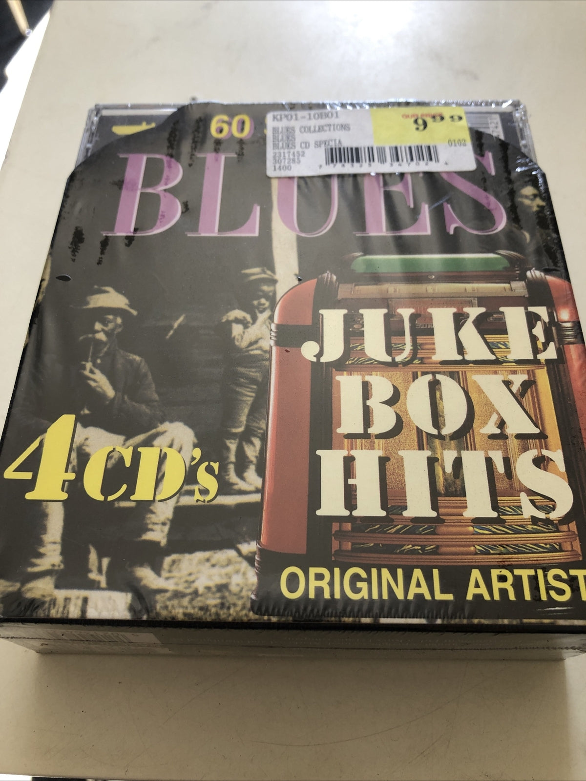 4 CD's- BLUES -JUKE BOX HITS,ORIGINAL ARTISTS, 60 SONGS(Box Set)0