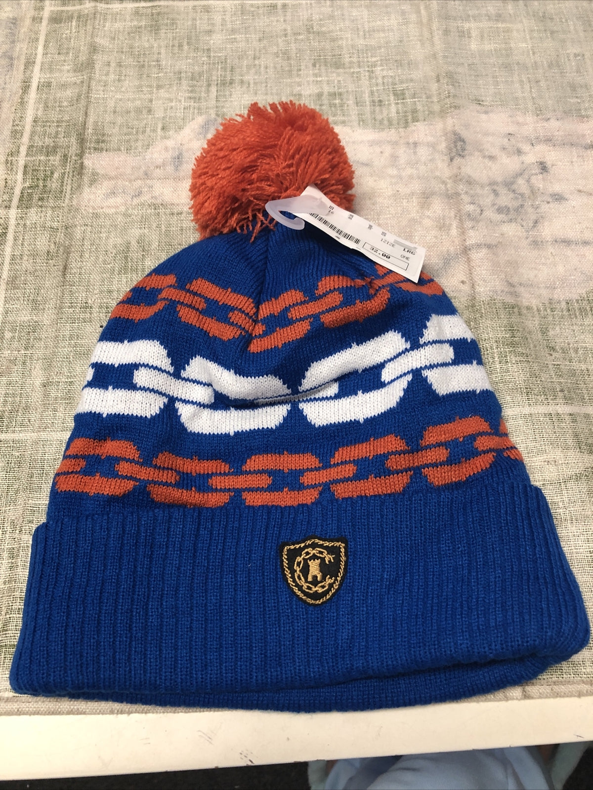 LRG Lifted Research Group Blue/Orange Beanie NOS One Size Fits Most0
