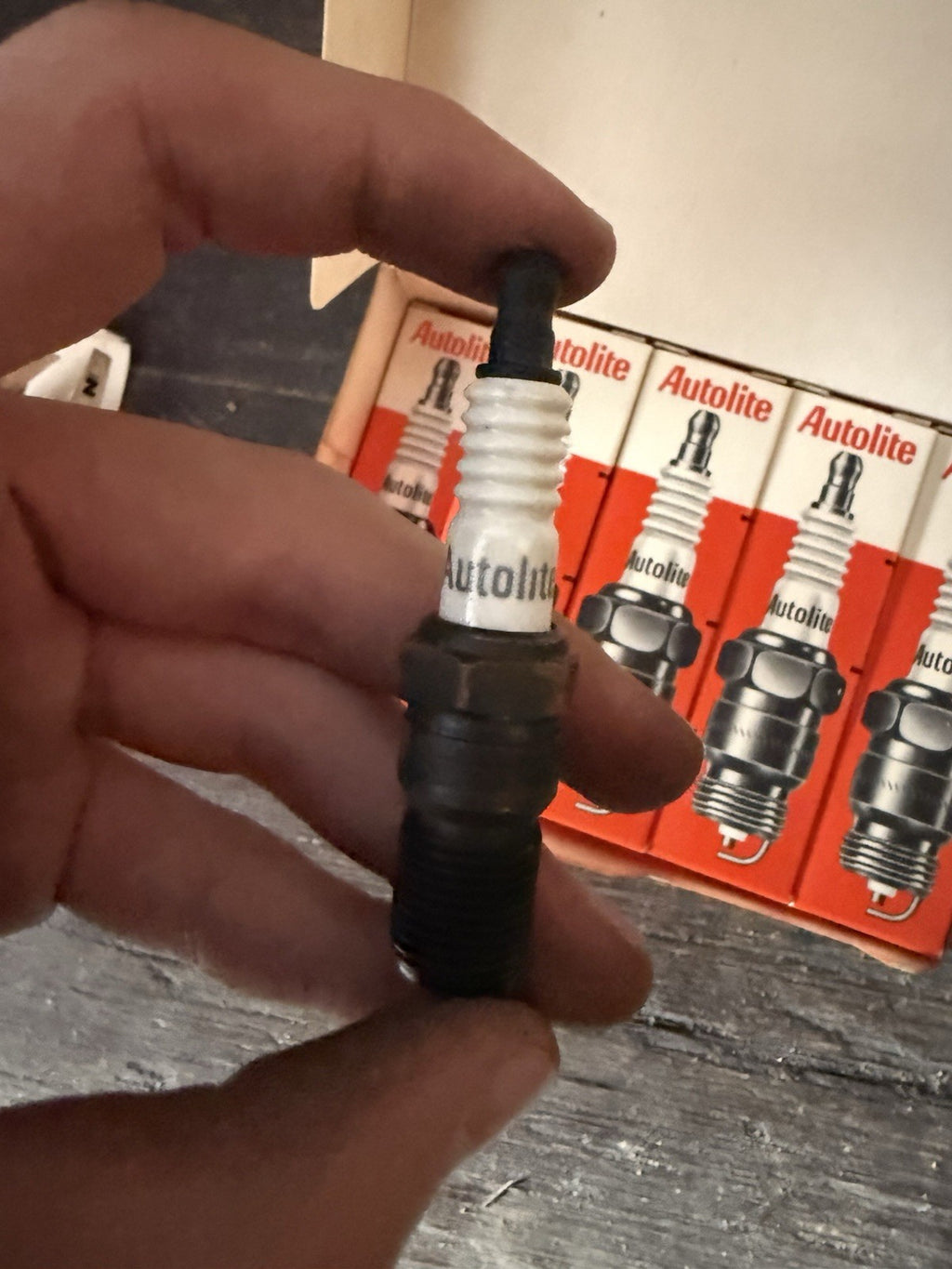 NOS Vintage Autolite 106 Spark Plugs Box of 10 Replaces Champion4