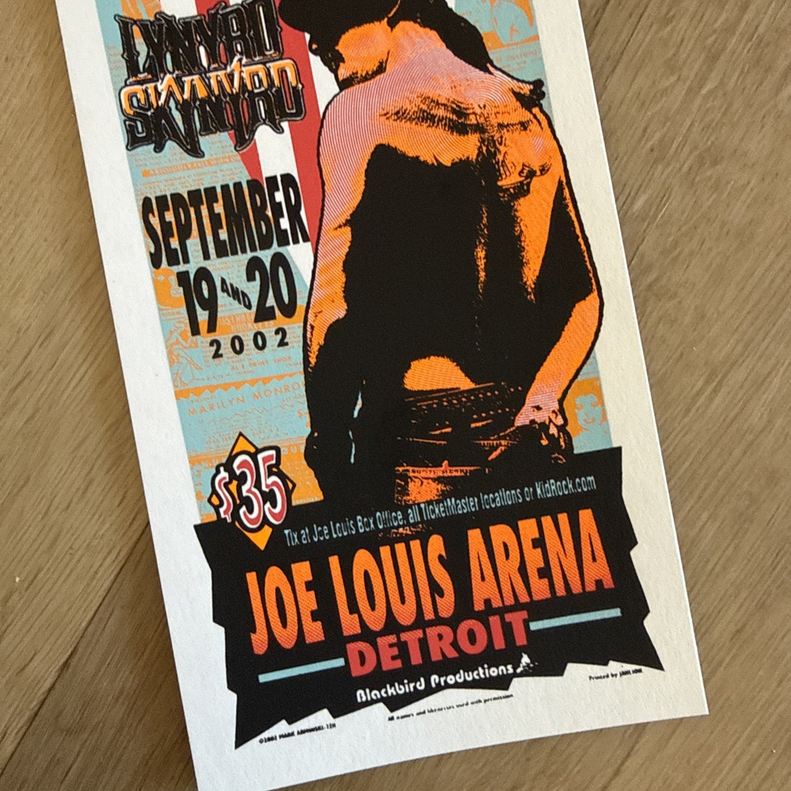 Lot of 14 Kid Rock Lynyrd Skynyrd 2002 Detroit Concert Handbills Mark Arminski3