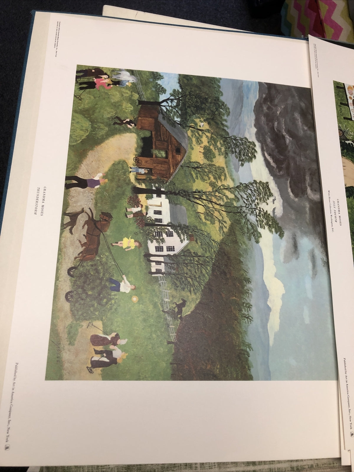 Vintage Grandma Moses Prints Set of 8 Portfolio John Canady 1950's7