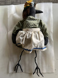 Charming Handmade Vintage Primitive New England Folk Art Farm Crow Doll Figure 0
