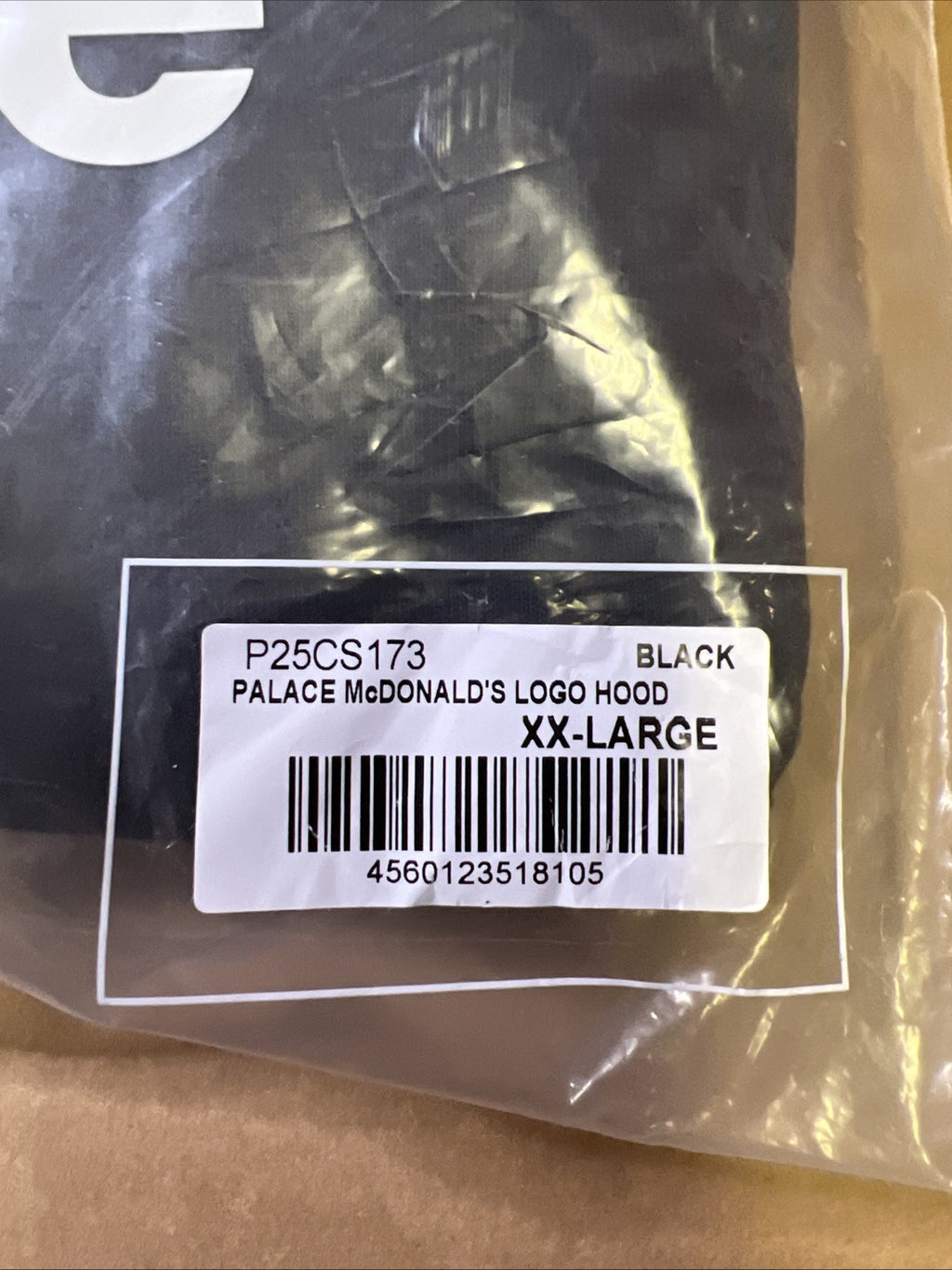 BRAND NEW Palace McDonald’s Logo Hoodie Black Sz XXL Authentic SEALED1