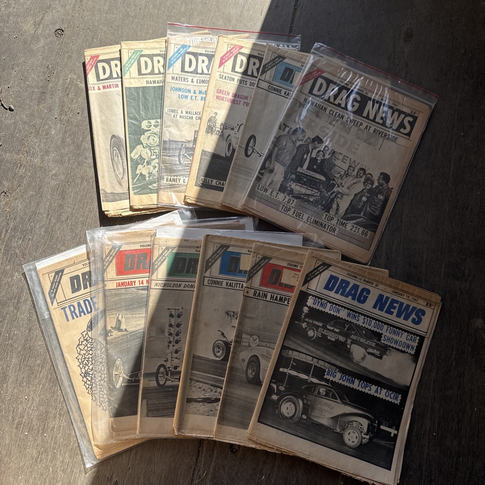 Vintage Drag News Magazine 1967 Volume 12 Drag Racing NHRA Don Garlits Lot0