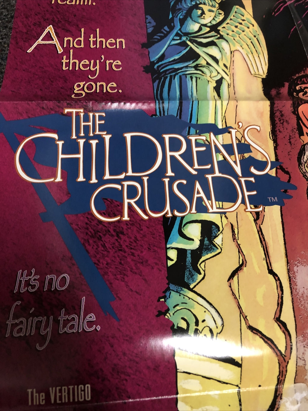 Vintage 1993 DC Comics/Vertigo The Children’s Crusade Poster 34”x22”2