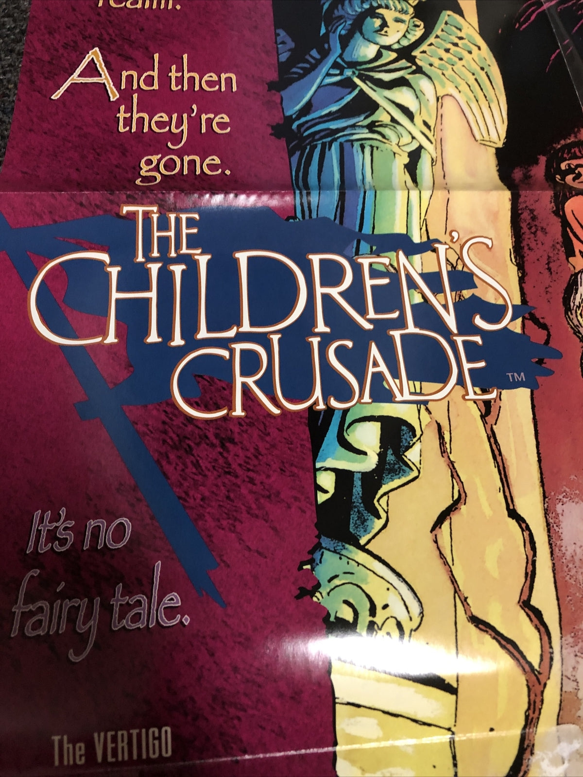 Vintage 1993 DC Comics/Vertigo The Children’s Crusade Poster 34”x22”2