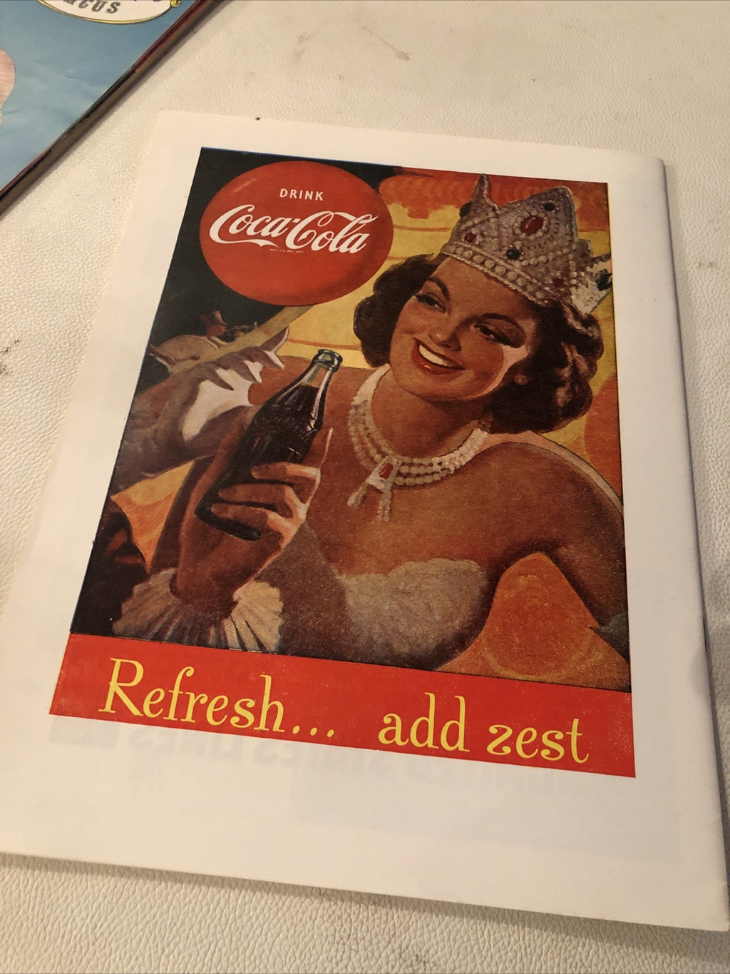 Clyde Beatty Cole Bros. Brothers 1964 Vintage Circus Program Coke Add Back Cvr4