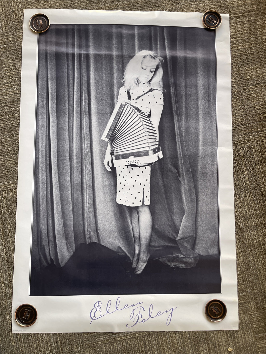 #190 1981 Ellen Foley Record Store Promo Poster 32” X 48”0