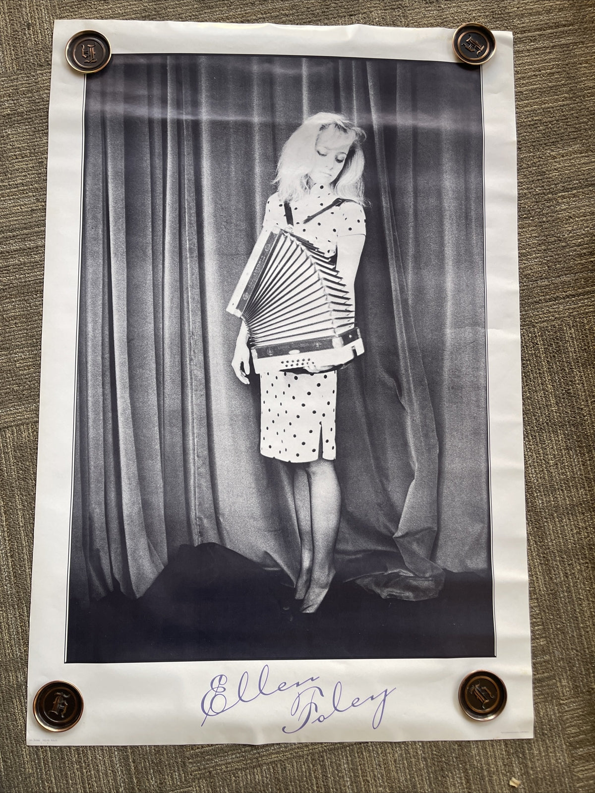 #190 1981 Ellen Foley Record Store Promo Poster 32” X 48”0