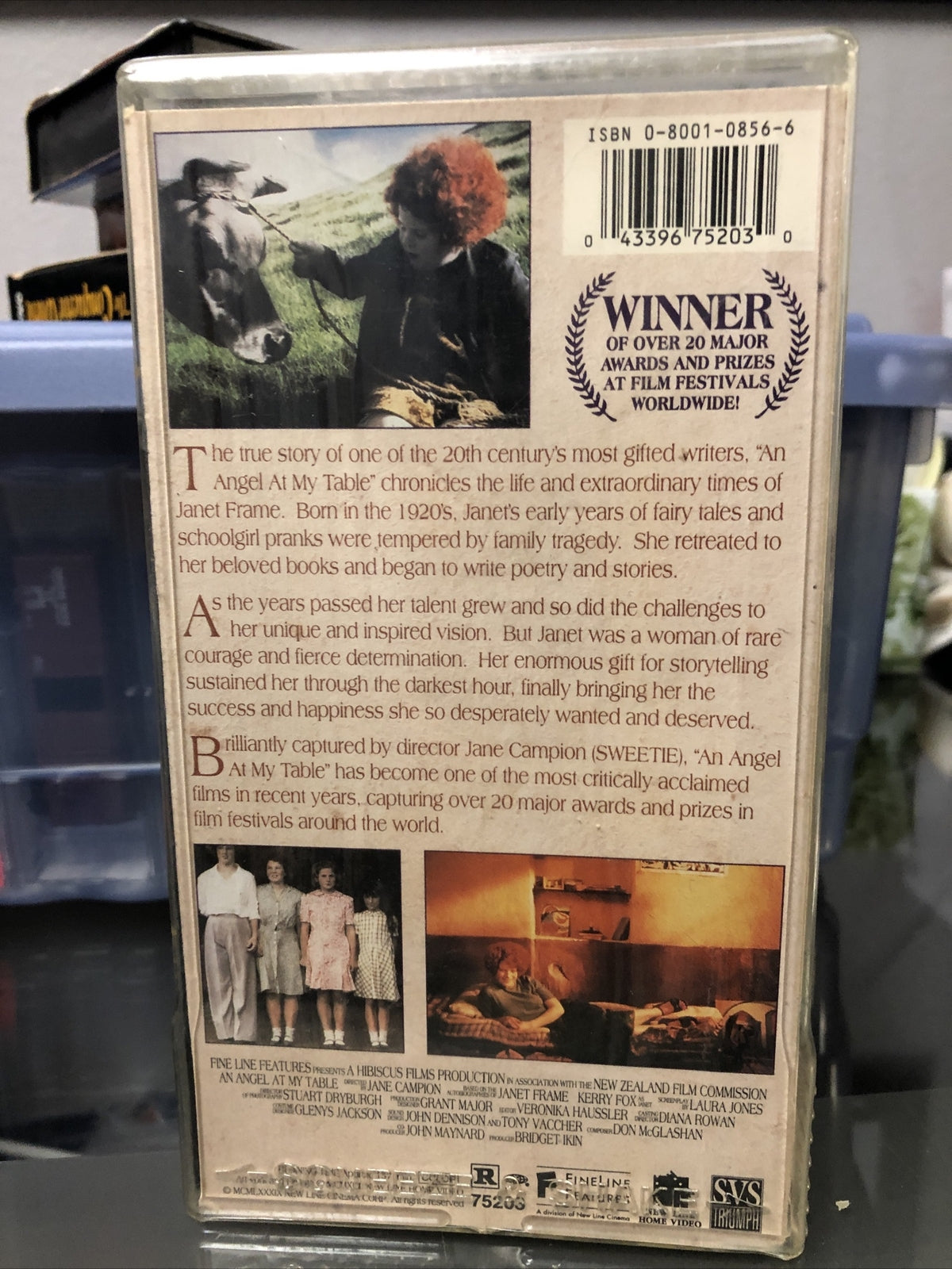 An Angel at My Table VHS, 1992 Kerry Fox Jane Campion New Line Home Video2