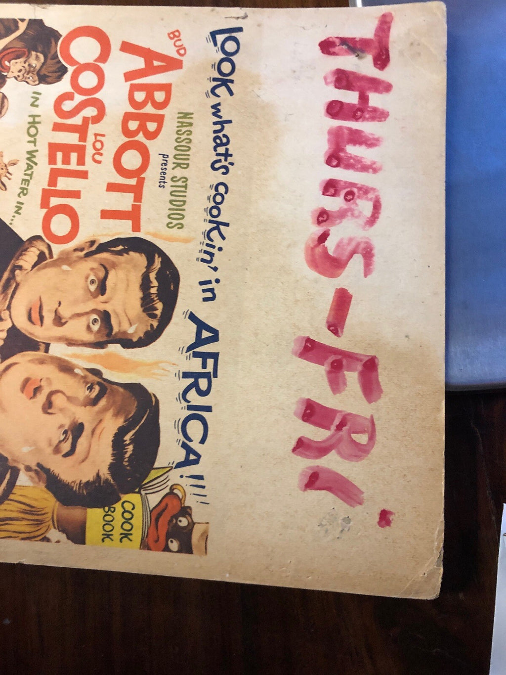 AFRICA SCREAMS 1949 ORIGINAL 14X22 MOVIE POSTER BUD ABBOTT LOU COSTELLO2