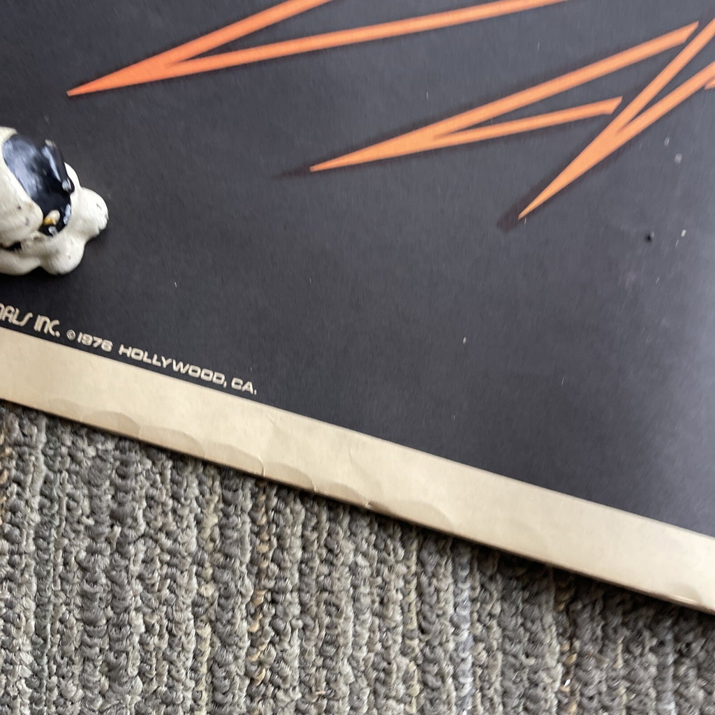 #198 1976 Vintage Peace Love Freedom Hippie Headshop Blacklight Poster 23” X 29”7