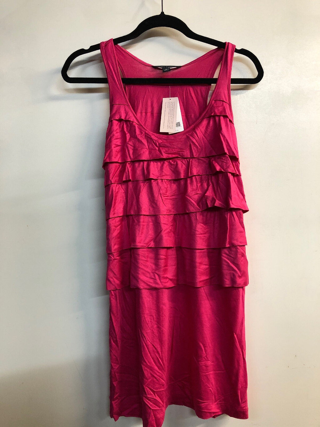 NWT Banana Republic Pink Ruffle Sleeveless Dress Sz S Small1