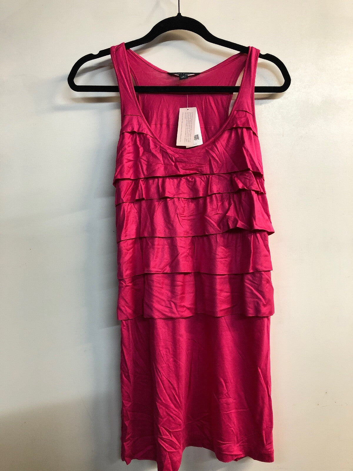 NWT Banana Republic Pink Ruffle Sleeveless Dress Sz S Small1