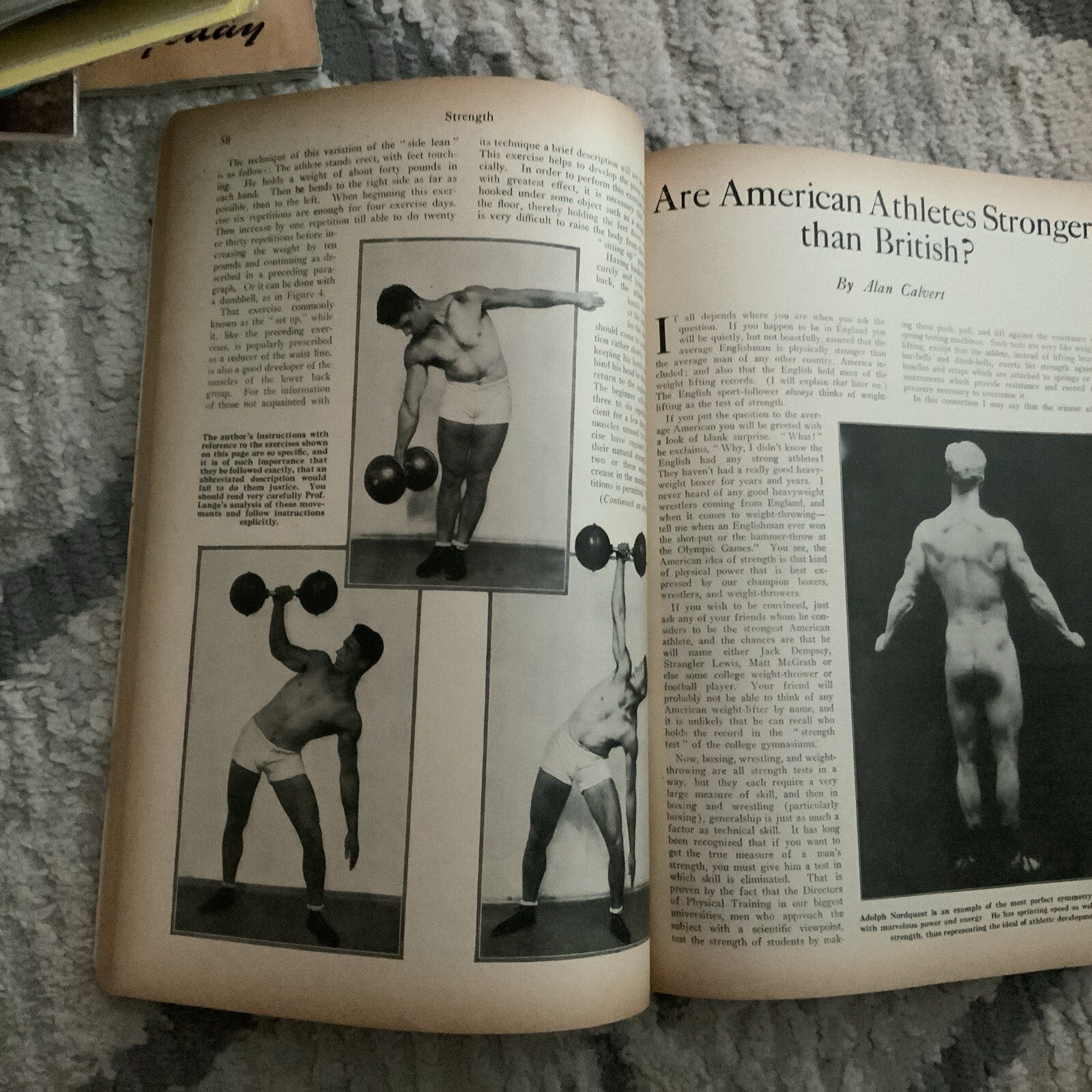 Rare 1927 Strength Magazine Football Cover Magazine Men’s Health2